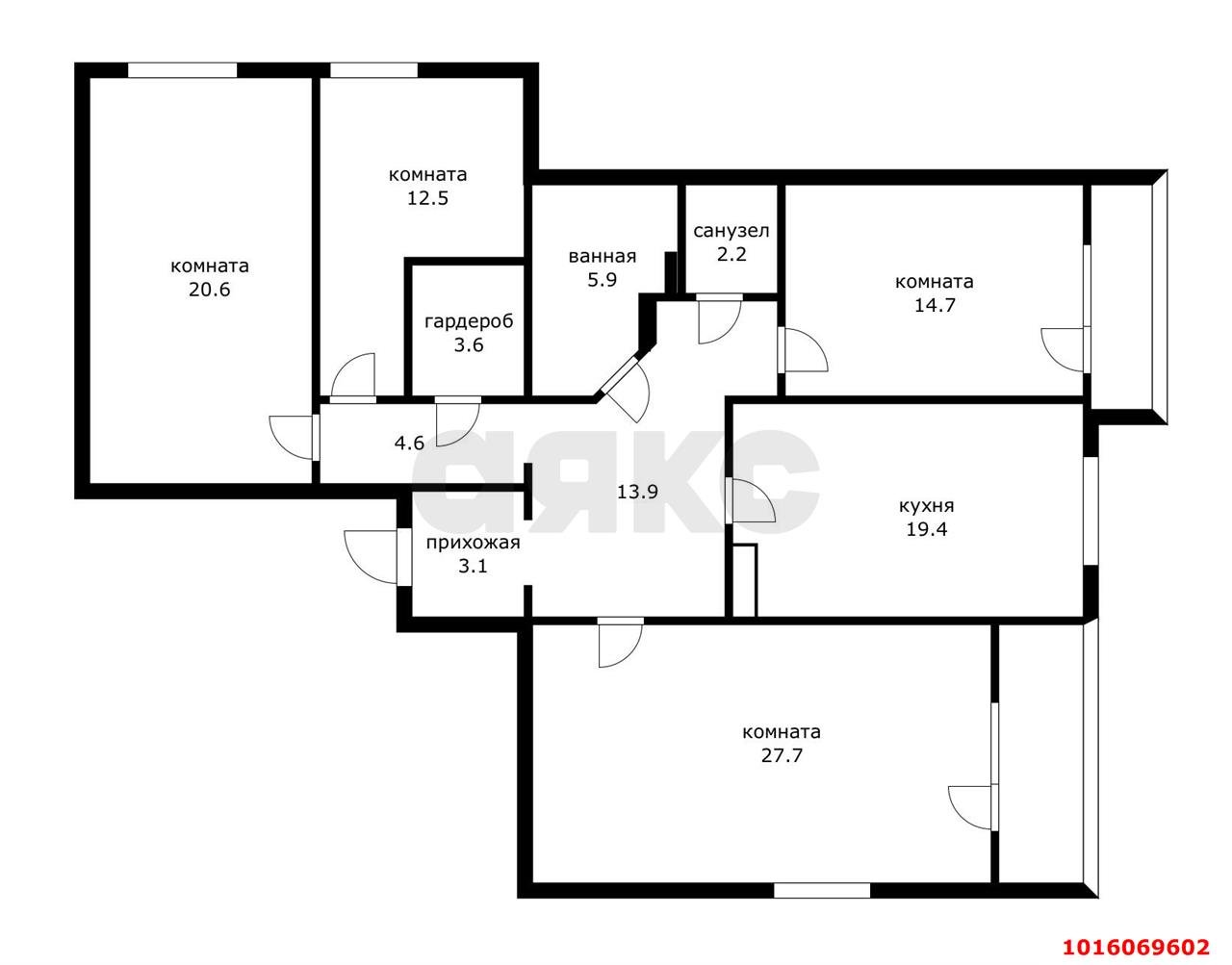 Фото №18: 4-комнатная квартира 138 м² - Краснодар, Карасунский внутригородской округ, мкр. Камвольно-суконный Комбинат, ул. Камвольная, 3