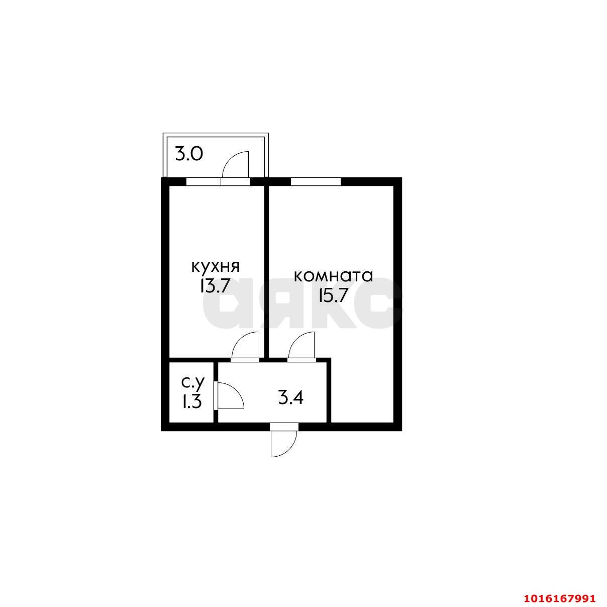 Фото №7: 1-комнатная квартира 40 м² - Краснодарский, мкр. Прикубанский внутригородской округ, 64