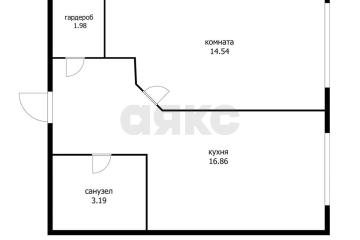 Фото №3: 1-комнатная квартира 38 м² - Краснодар, мкр. жилой комплекс Самолёт-3, ул. Ивана Беличенко, 86