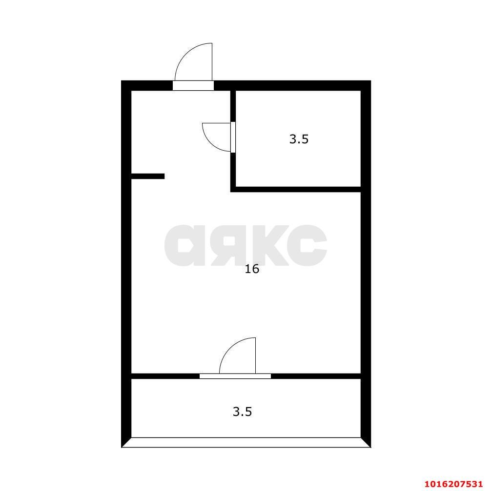 Фото №2: Студия 27 м² - Краснодар, Прикубанский внутригородской округ, мкр. жилой комплекс Подсолнухи, ул. Сахалинская, 15к4