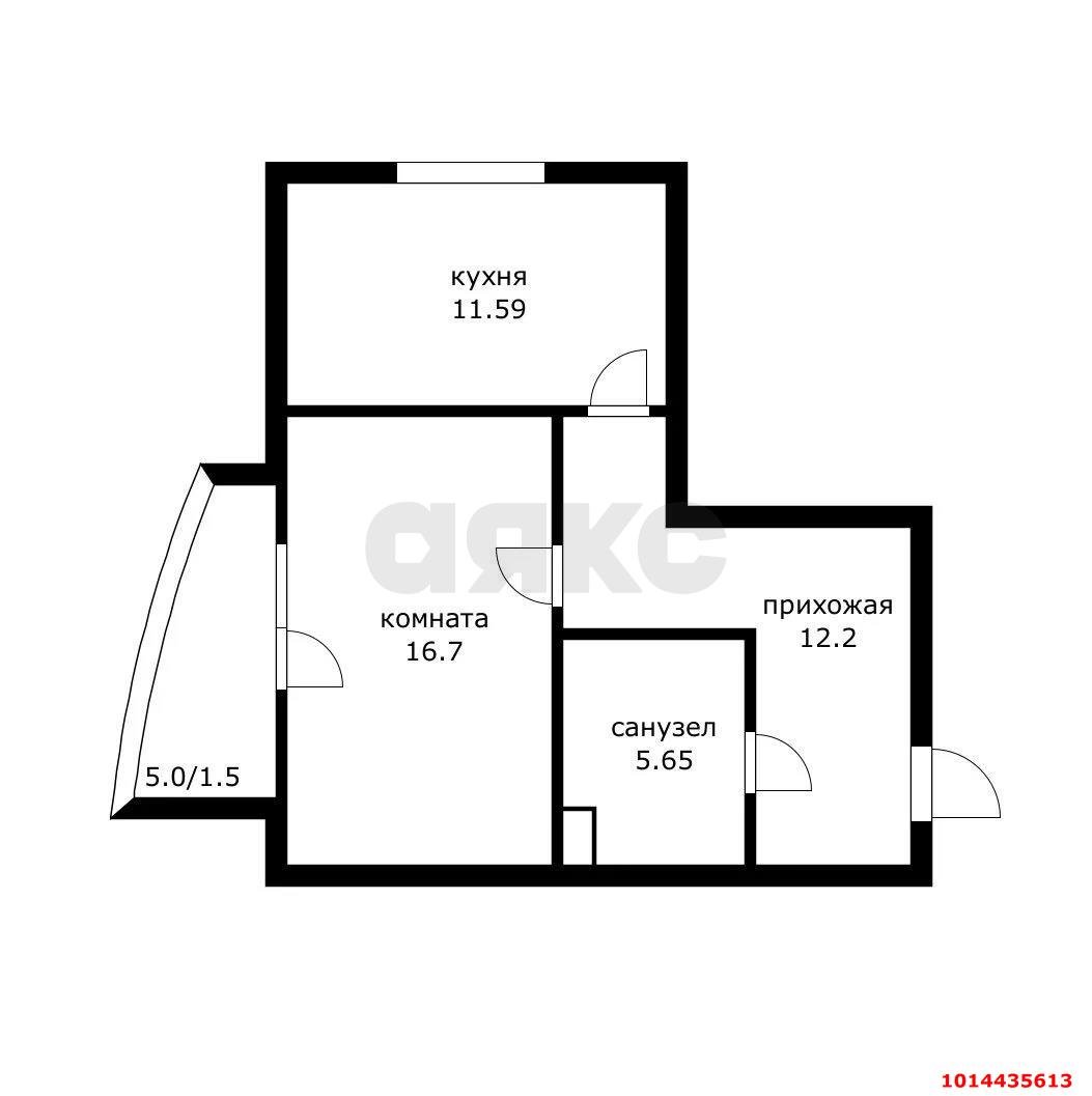 Фото №19: 1-комнатная квартира 51 м² - Краснодар, Прикубанский внутригородской округ, мкр. 9-й километр, пр-д Репина, 3/1к1