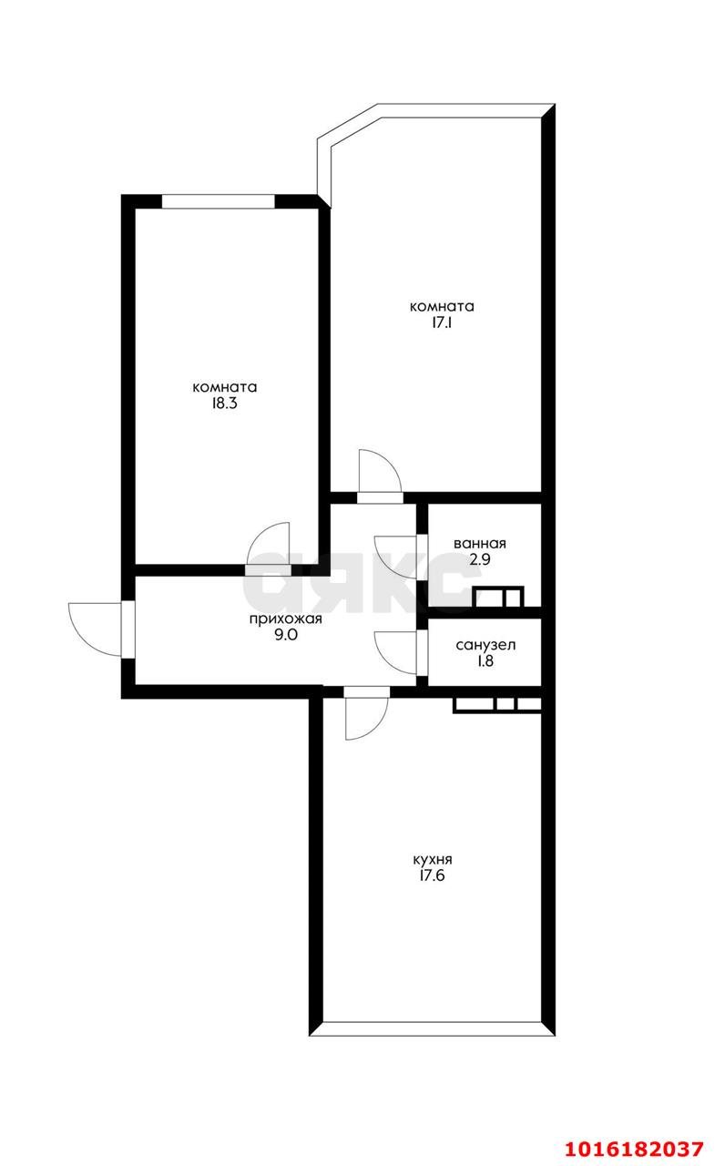 Фото №20: 2-комнатная квартира 66 м² - Краснодар, Прикубанский внутригородской округ, мкр. Достояние, ул. Конгрессная, 33