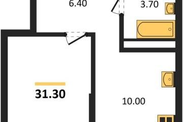 Фото №1: 1-комнатная квартира 31 м² - Краснодар, мкр. Прикубанский внутригородской округ, 