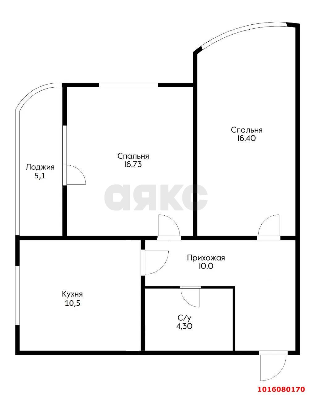 Фото №5: 2-комнатная квартира 64 м² - Краснодар, Западный внутригородской округ, Кожзавод, мкр. жилой комплекс Резиденция, ул. Кожевенная, 22