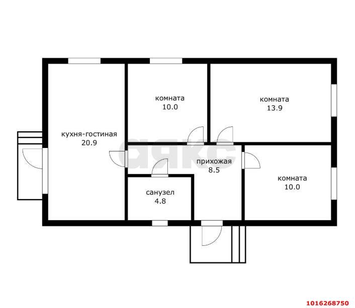 Фото №12: Дом 71 м² + 3.45 сот. - Южный, п. коттеджный  Знание, пер. 2-й Черноморский, 17