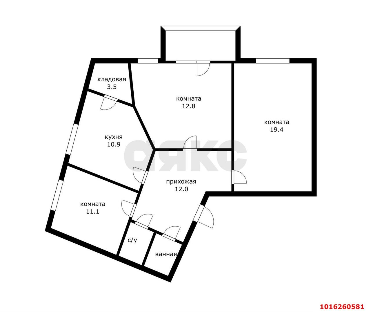Фото №8: 3-комнатная квартира 76 м² - Краснодар, ул. Ставропольская, 4