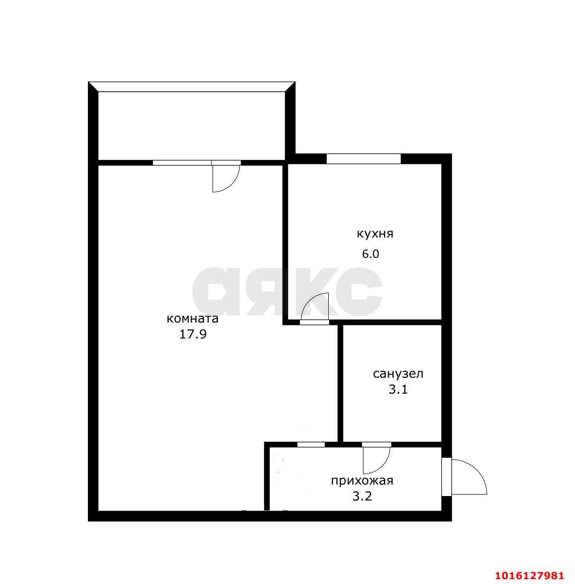 Фото №12: 1-комнатная квартира 34 м² - Краснодар, Карасунский внутригородской округ, Центральный внутригородской округ, мкр. Черёмушки, ул. 2-я Пятилетка, 5