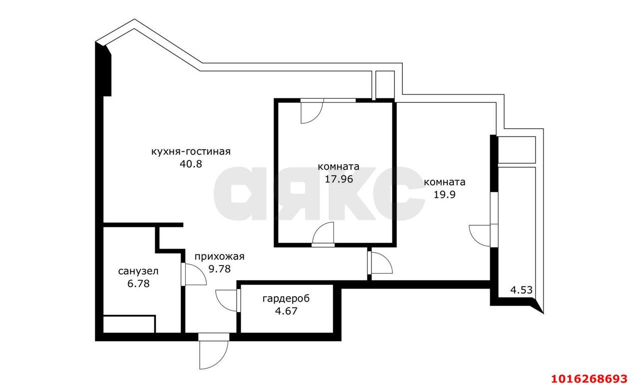 Фото №30: 2-комнатная квартира 105 м² - Краснодар, ЖК Седьмой Континент, Отделение № 1 совхоза Солнечный, Прикубанский внутригородской округ, Фестивальный, мкр. жилой комплекс Седьмой Континент, ул. Совхозная, 1к5