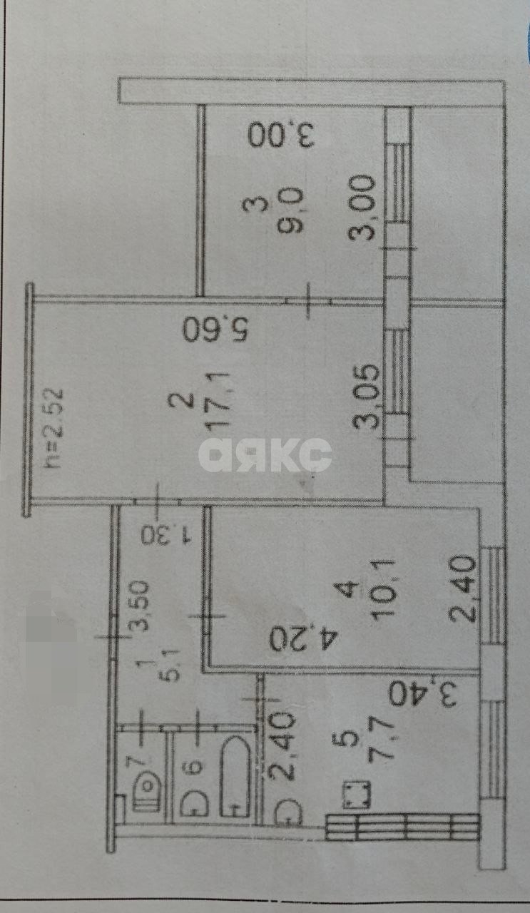 Фото №18: 3-комнатная квартира 56 м² - Мариуполь, Жовтневый, Западный, мкр. 21-й, б-р Шевченко, 301