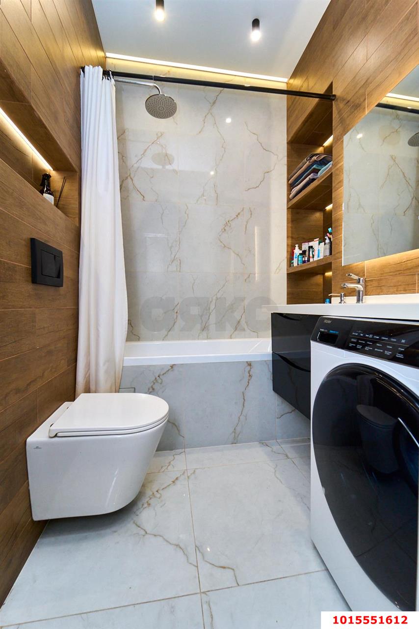 Фото №14: 2-комнатная квартира 56 м² - Краснодар, Прикубанский внутригородской округ, мкр. жилой комплекс Самолёт-2, ул. Западный Обход, 57к2