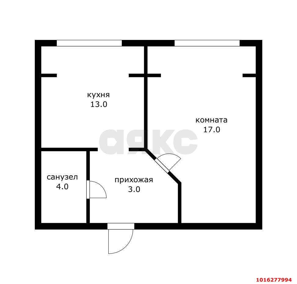 Фото №12: 1-комнатная квартира 34 м² - Российский, мкр. Прикубанский внутригородской округ, ул. Тверская