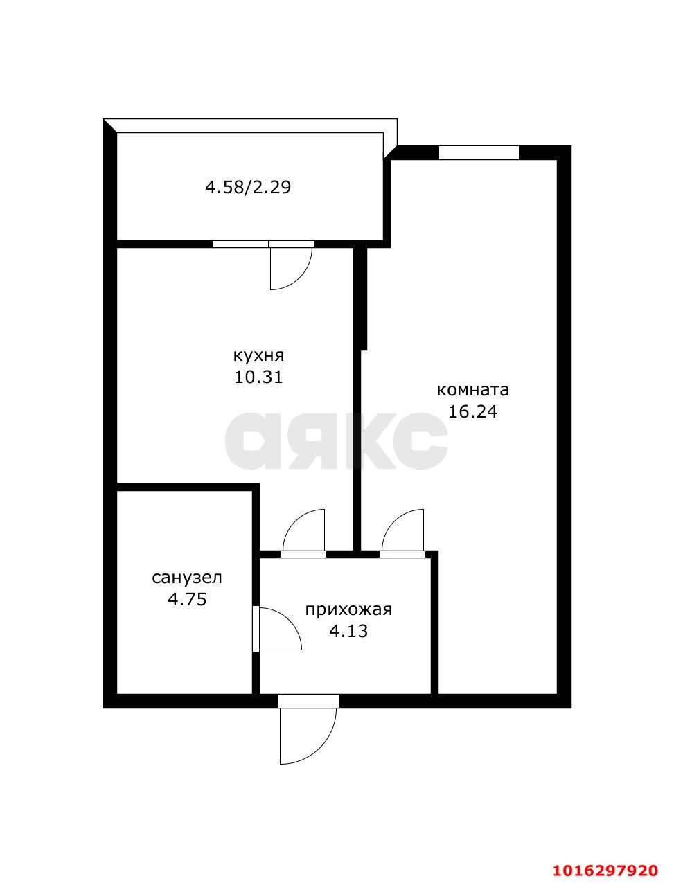 Фото №8: 1-комнатная квартира 40 м² - Краснодар, Прикубанский внутригородской округ, Россинского, мкр. жилой комплекс Россинский Парк, ул. Командорская, 15