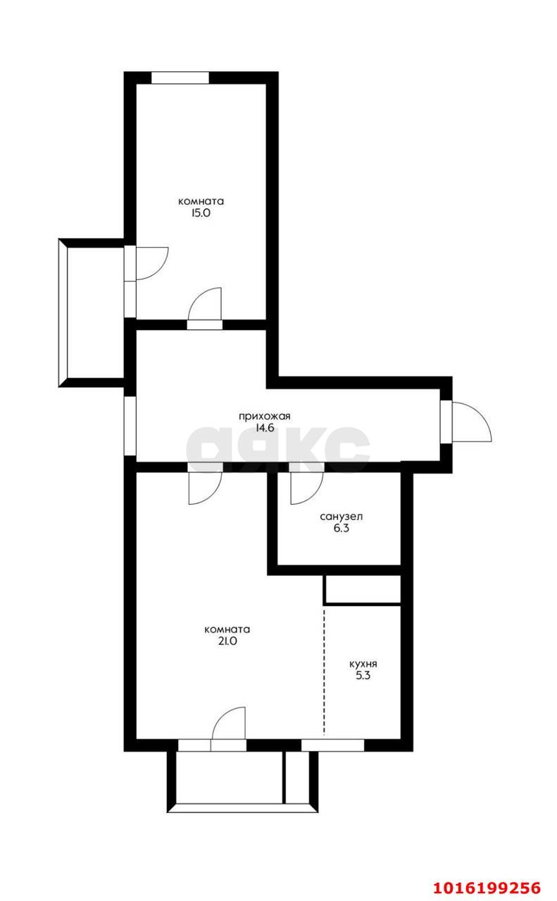 Фото №2: 2-комнатная квартира 69 м² - Краснодар, Пашковский, мкр. Карасунский внутригородской округ, ул. Бородинская, 152/А