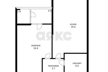 Фото №2: 1-комнатная квартира 44 м² - Краснодар, мкр. жилой комплекс Сердце, ул. Школьная, 1
