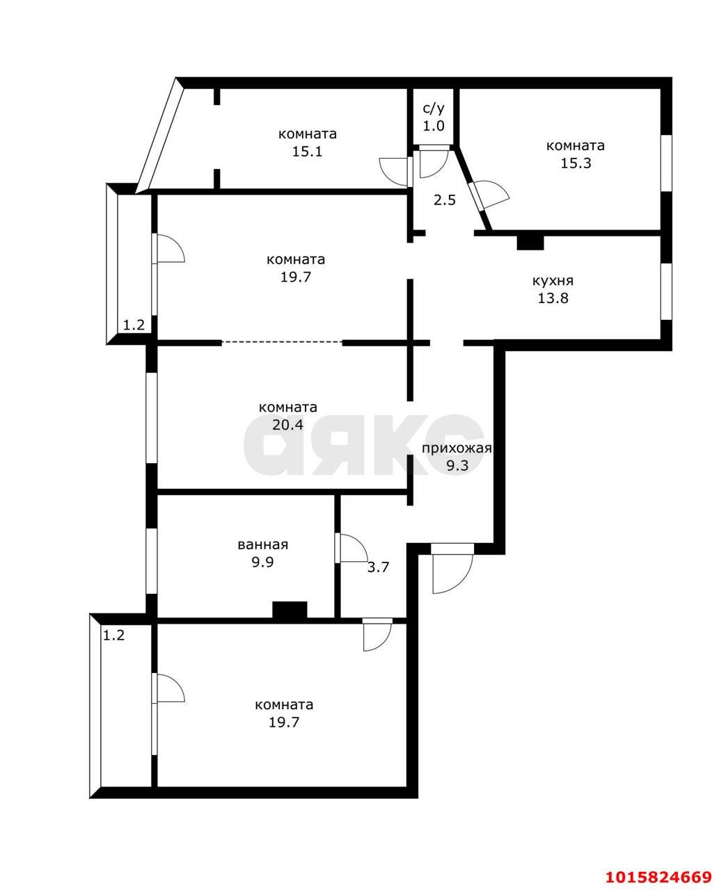 Фото №18: 4-комнатная квартира 140 м² - Краснодар, мкр. Западный внутригородской округ, ул. Фёдора Лузана, 14