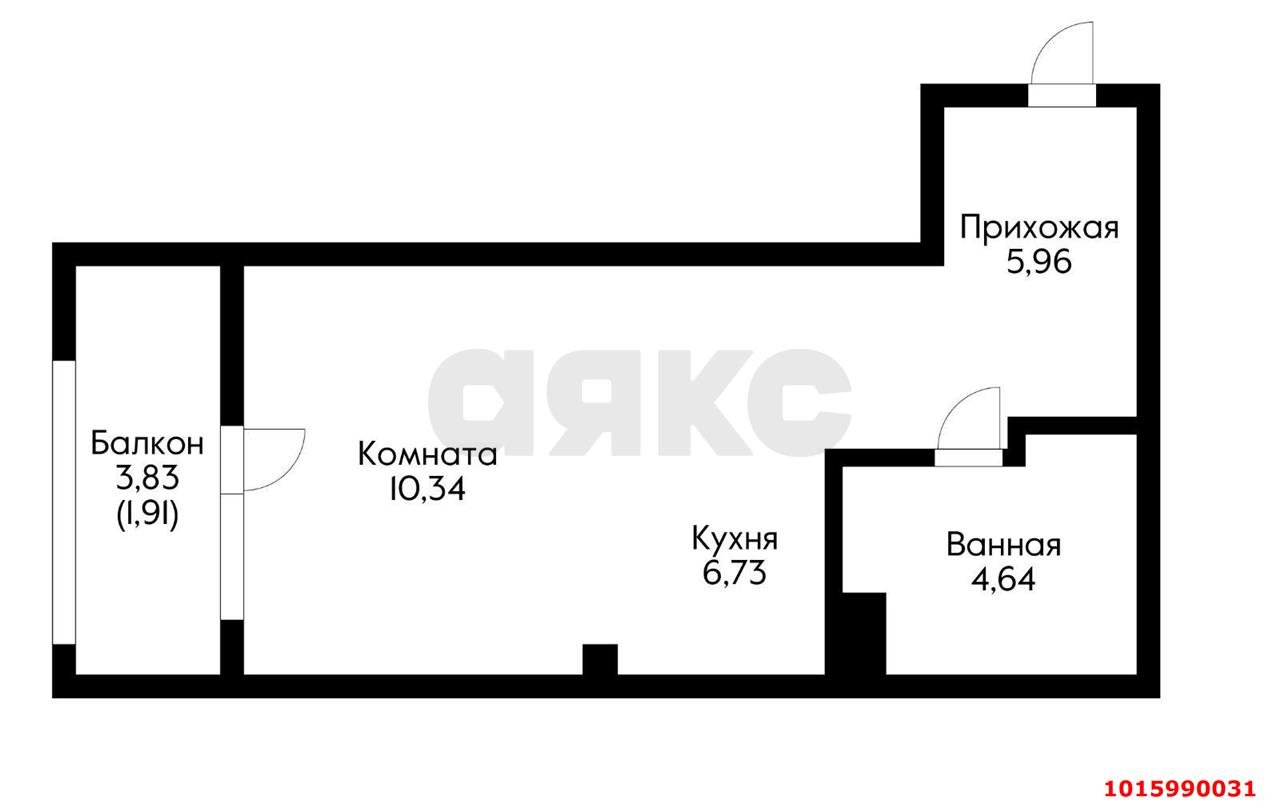 Фото №2: Студия 29 м² - Краснодар, Прикубанский внутригородской округ, мкр. жилой комплекс Новелла, ул. Питерская, 40к1