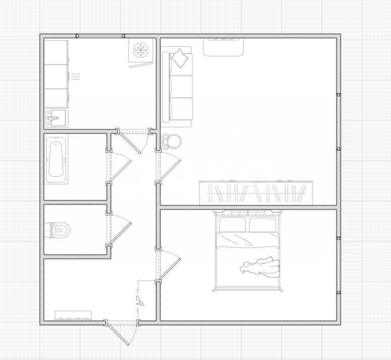 Фото №13: 2-комнатная квартира 47 м² - Тула, мкр. Центральный территориальный округ, ул. Демьянова, 45