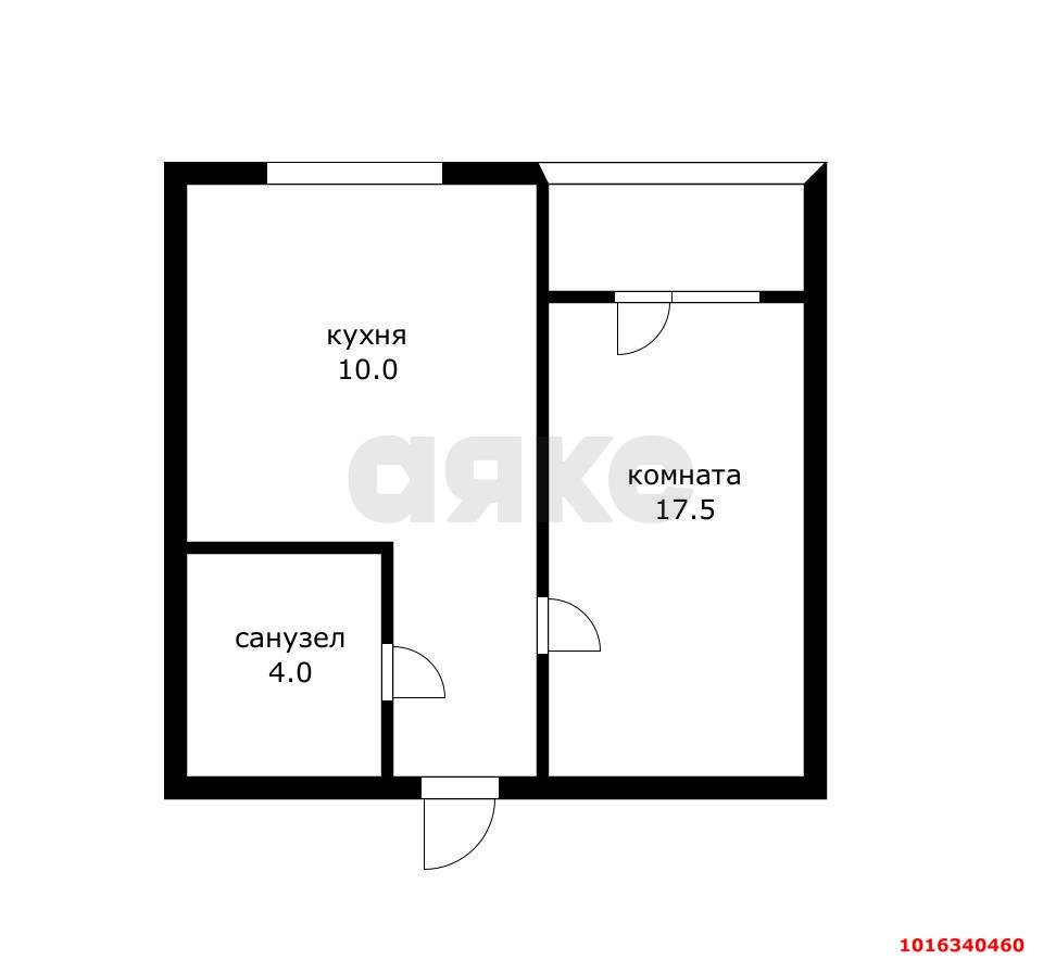 Фото №14: 1-комнатная квартира 31 м² - Краснодар, Западный внутригородской округ, мкр. Юбилейный, пр-кт Чекистов, 31