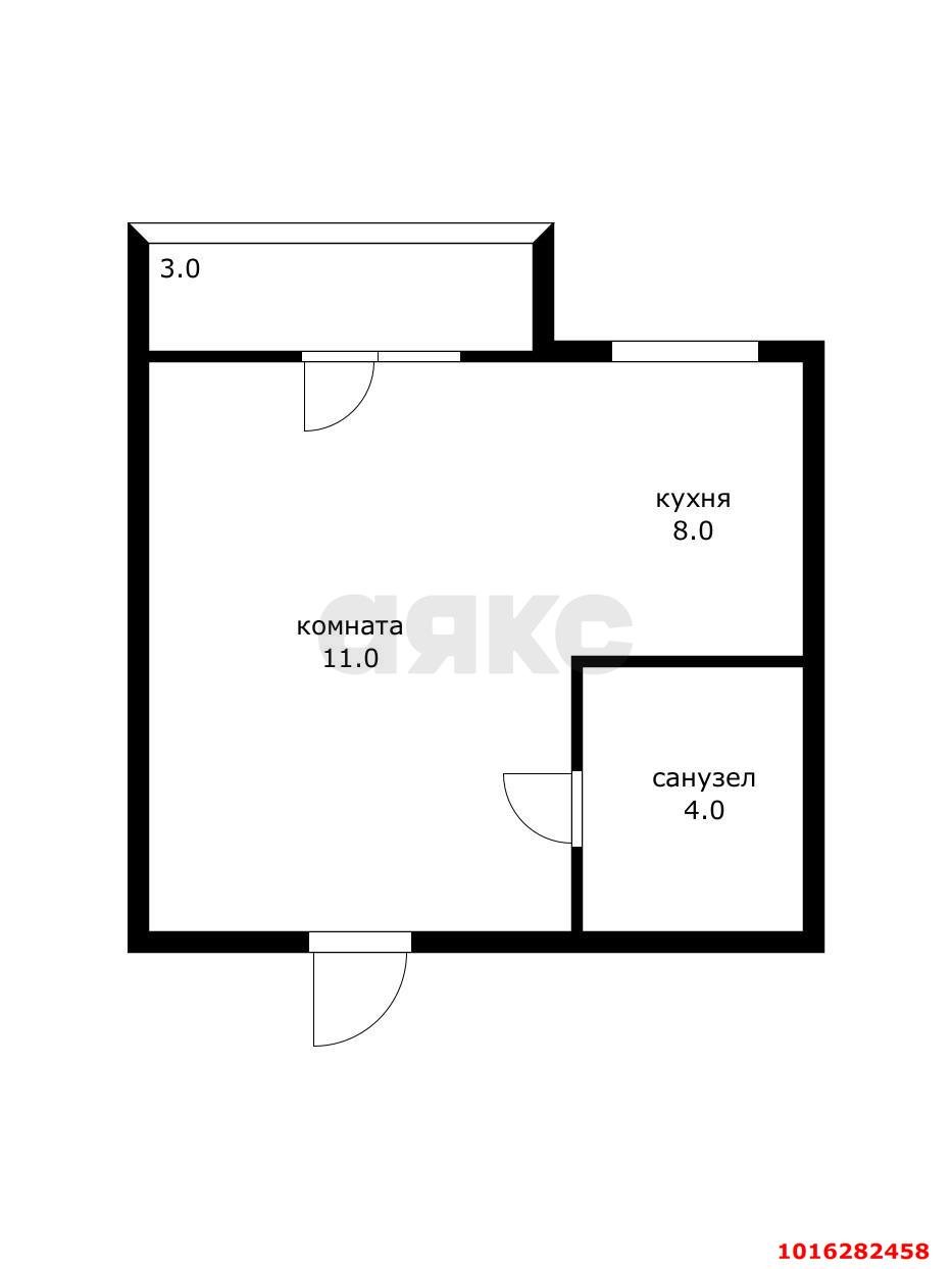 Фото №10: Студия 26 м² - Краснодар, ЖК Славянка, жилой комплекс Славянка, Прикубанский внутригородской округ, мкр. Славянский, ул. Заполярная, 39к1