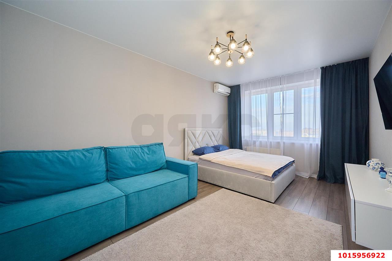 Фото №6: 1-комнатная квартира 44 м² - Краснодар, Карасунский внутригородской округ, Гидростроителей, мкр. Почтовый, пр-кт имени писателя Знаменского, 10