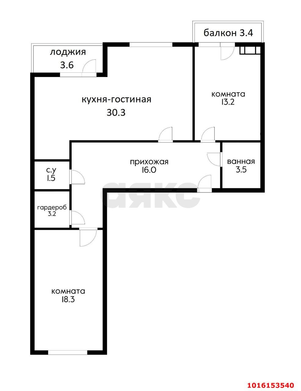 Фото №24: 3-комнатная квартира 93 м² - Краснодар, Карасунский внутригородской округ, Гидростроителей, мкр. Почтовый, пр-кт имени писателя Знаменского, 20