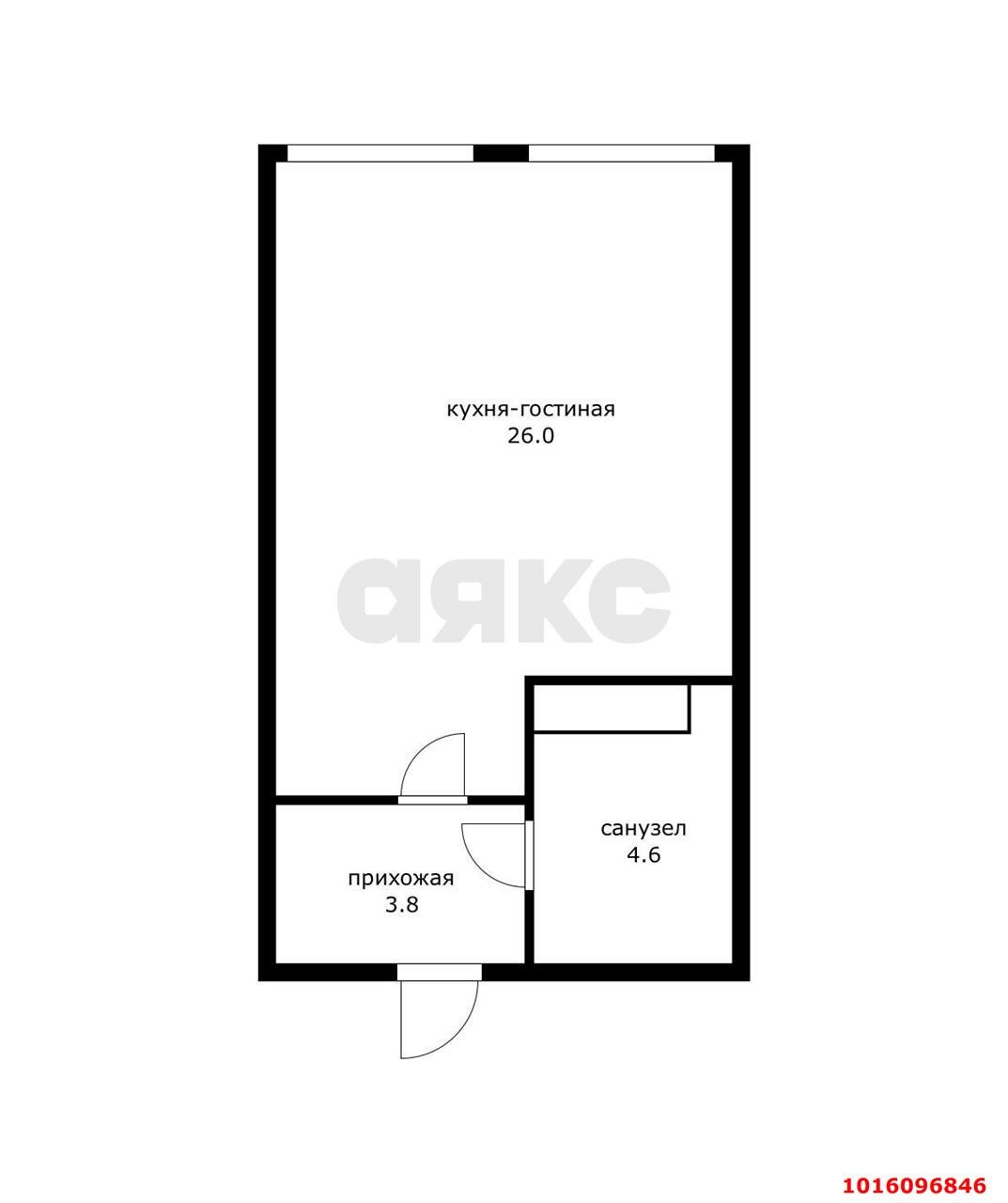 Фото №9: 1-комнатная квартира 33 м² - Краснодар, Прикубанский внутригородской округ, Отделение № 1 совхоза Солнечный, мкр. Фестивальный, ул. Новицкого, 2/5