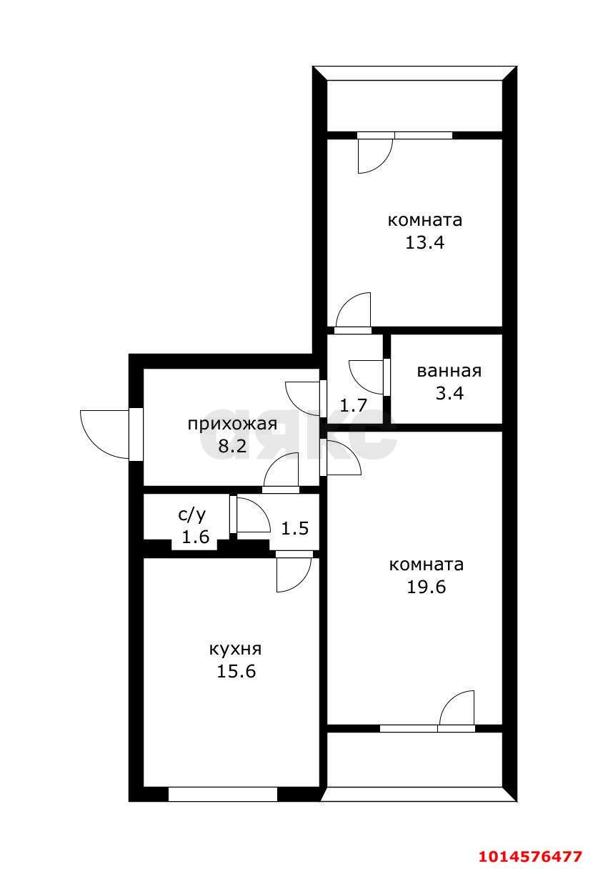 Фото №4: 2-комнатная квартира 72 м² - Краснодар, Микрохирургии глаза, мкр. Прикубанский внутригородской округ, ул. Академика Лукьяненко, 36