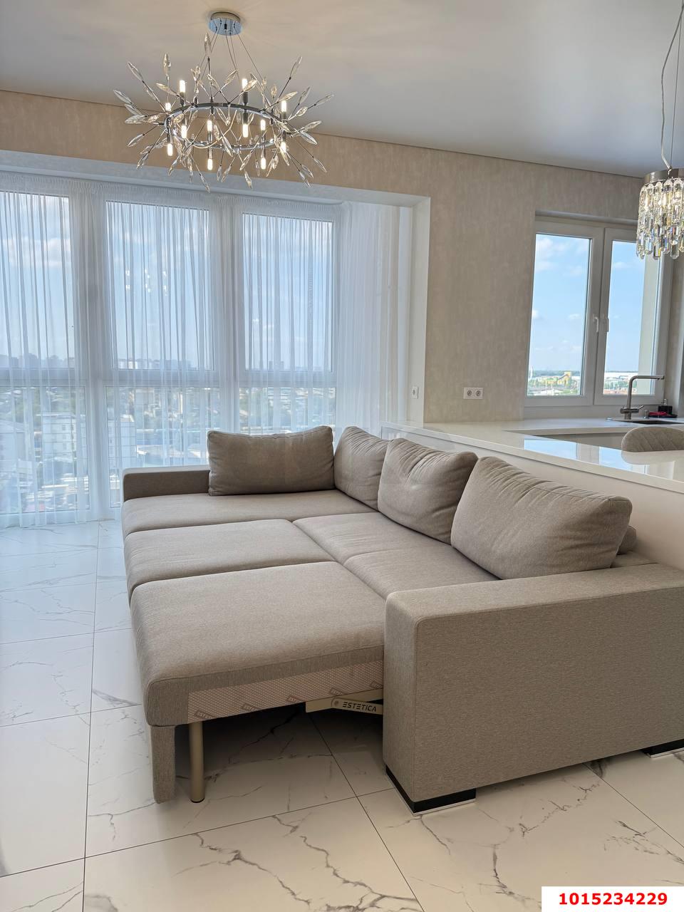 Фото №6: 3-комнатная квартира 103 м² - Краснодар, Карасунский внутригородской округ, Хлопчато-бумажный Комбинат, мкр. жилой комплекс Аквамарин, ул. Уральская, 75к2