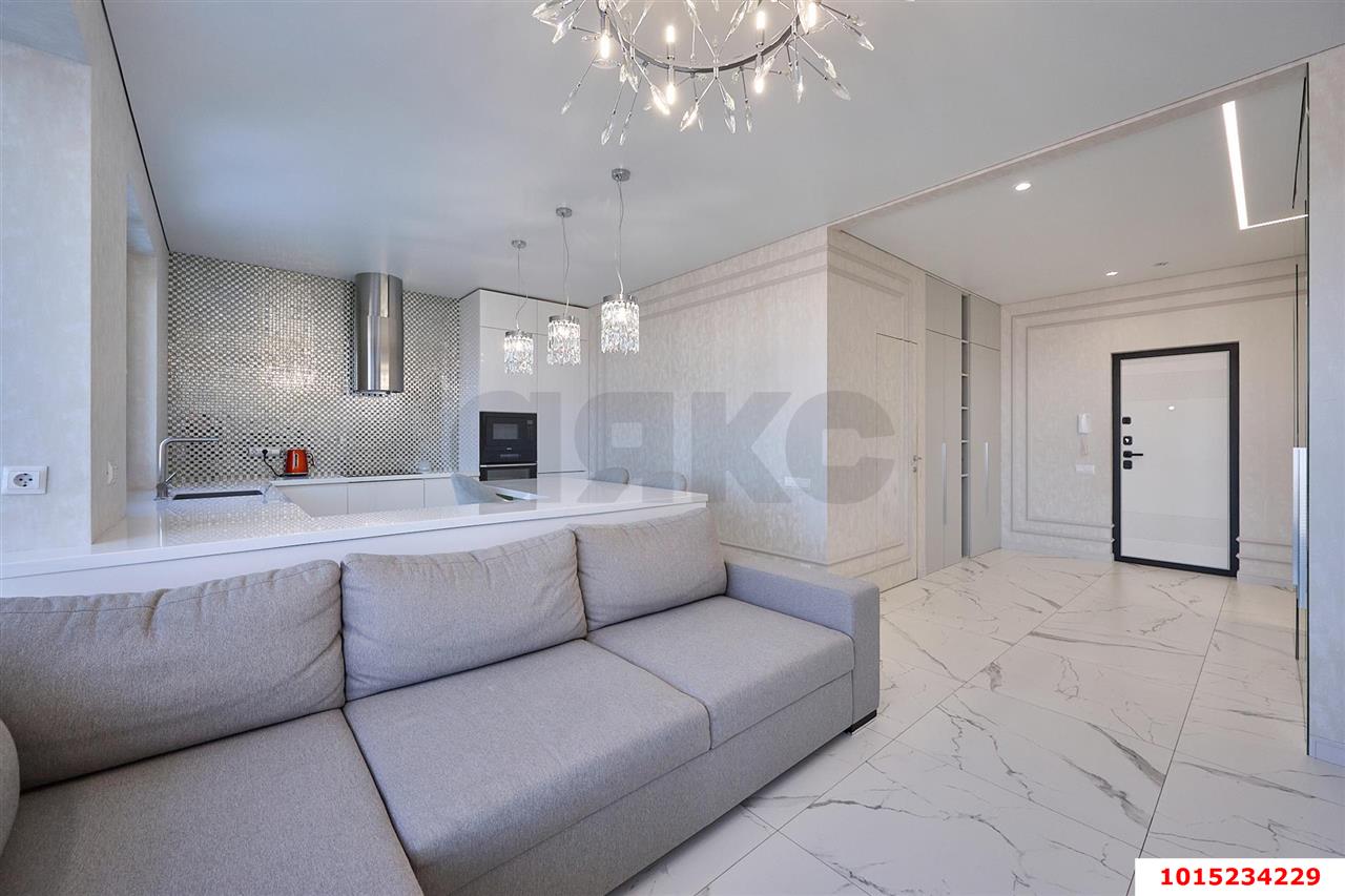 Фото №5: 3-комнатная квартира 103 м² - Краснодар, Карасунский внутригородской округ, Хлопчато-бумажный Комбинат, мкр. жилой комплекс Аквамарин, ул. Уральская, 75к2