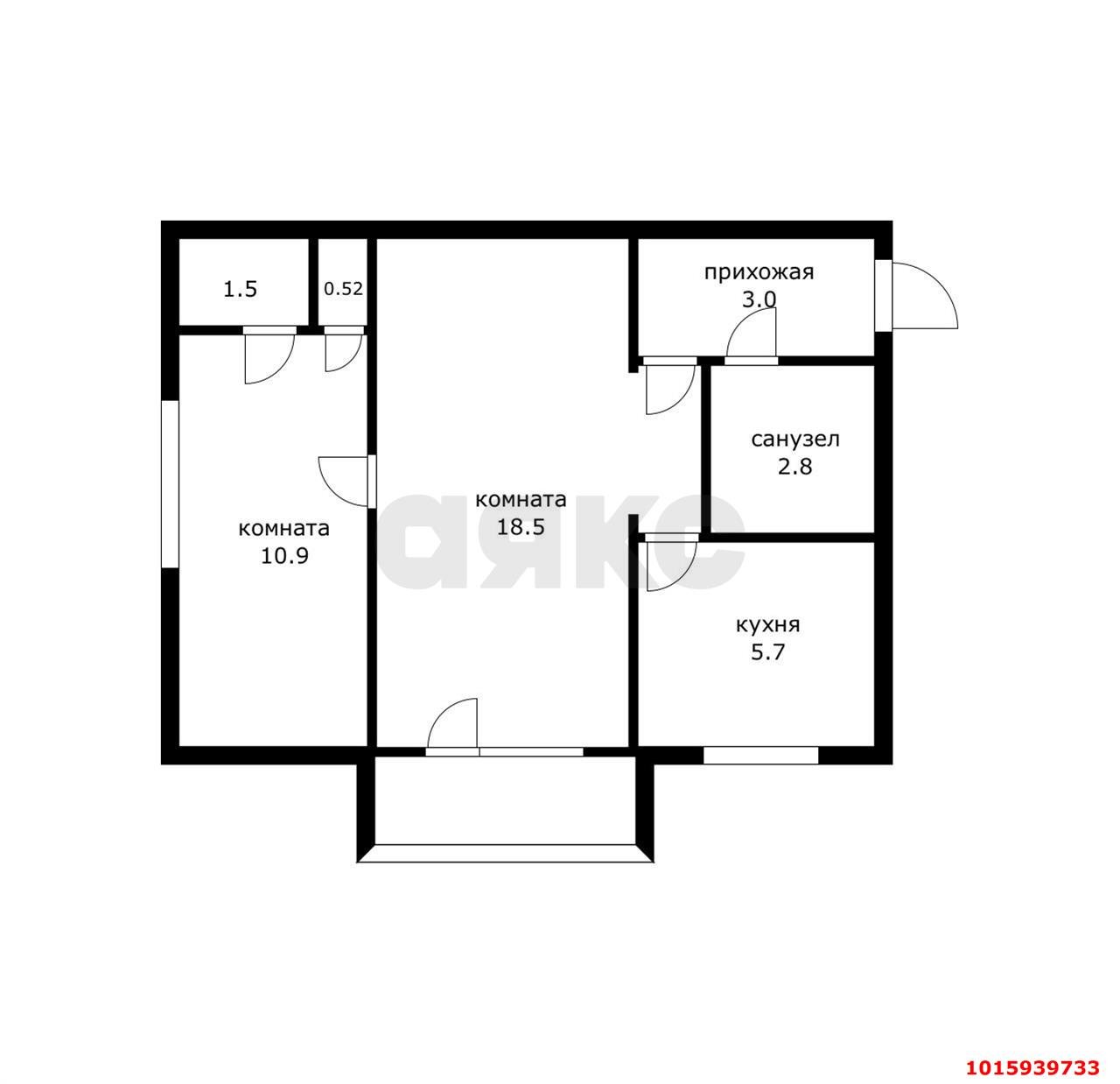 Фото №9: 2-комнатная квартира 45 м² - Краснодар, Западный внутригородской округ, мкр. Фестивальный, ул. Фестивальная, 40