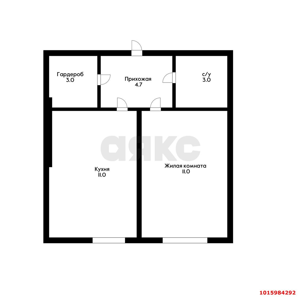 Фото №7: 1-комнатная квартира 33 м² - Краснодар, ЖК Дубровка, Прикубанский внутригородской округ, мкр. жилой комплекс Дубровка, ул. Беговая, 56к2