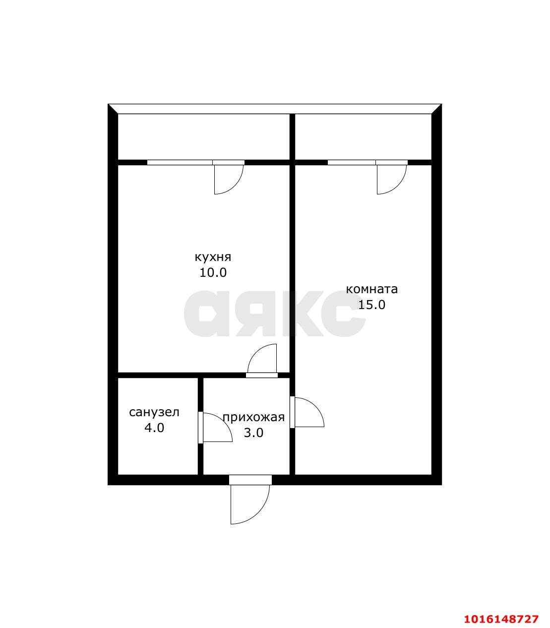 Фото №11: 1-комнатная квартира 38 м² - Краснодар, Прикубанский внутригородской округ, Завод Радиоизмерительных Приборов, мкр. Музыкальный, ул. имени Дунаевского И.И., 22Б
