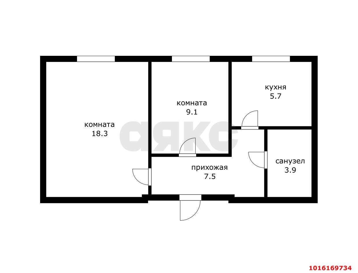 Фото №20: 2-комнатная квартира 44 м² - Краснодар, Центральный внутригородской округ, мкр. Центральный, ул. Янковского