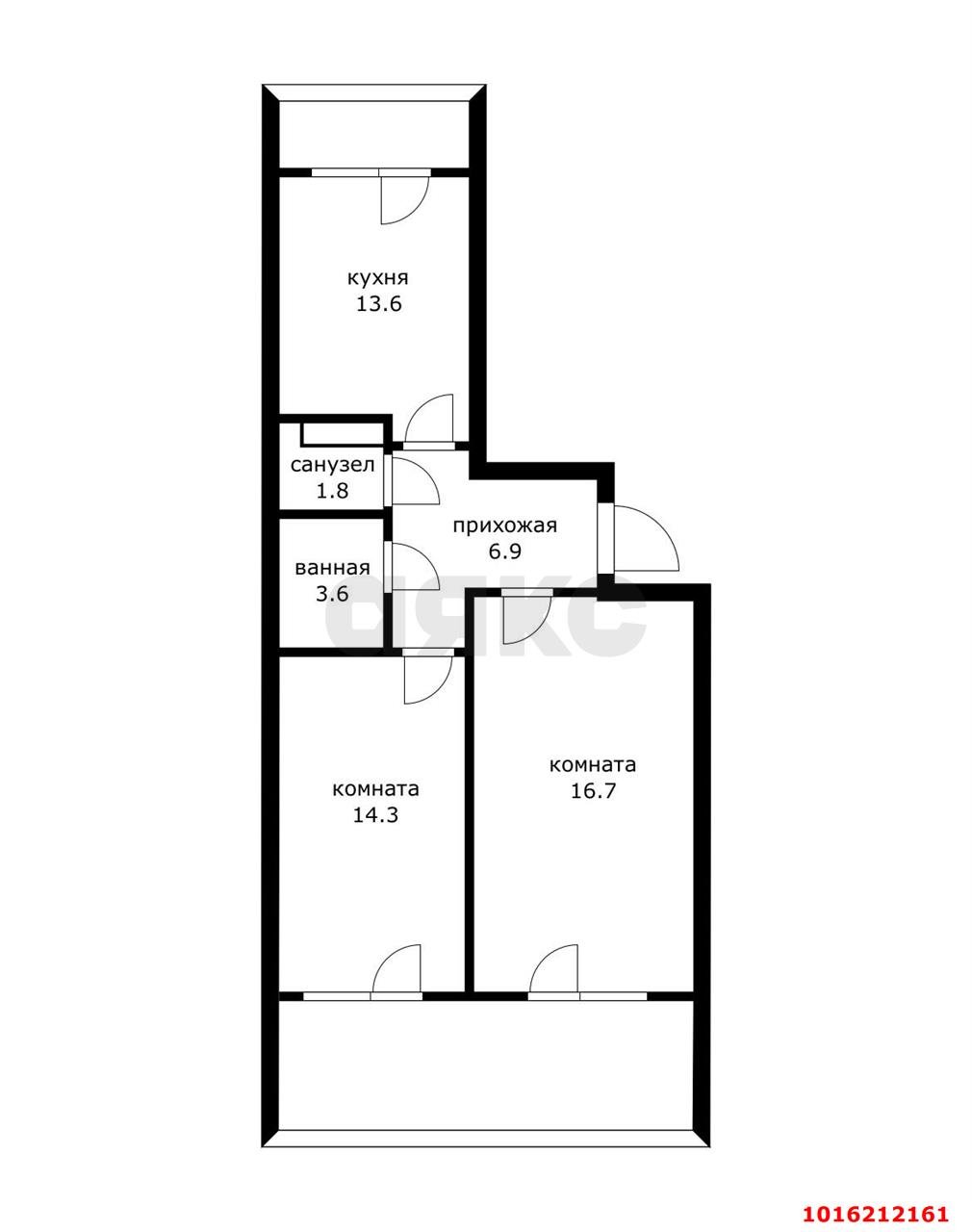 Фото №9: 2-комнатная квартира 70 м² - Знаменский, мкр. Карасунский внутригородской округ, ул. Природная
