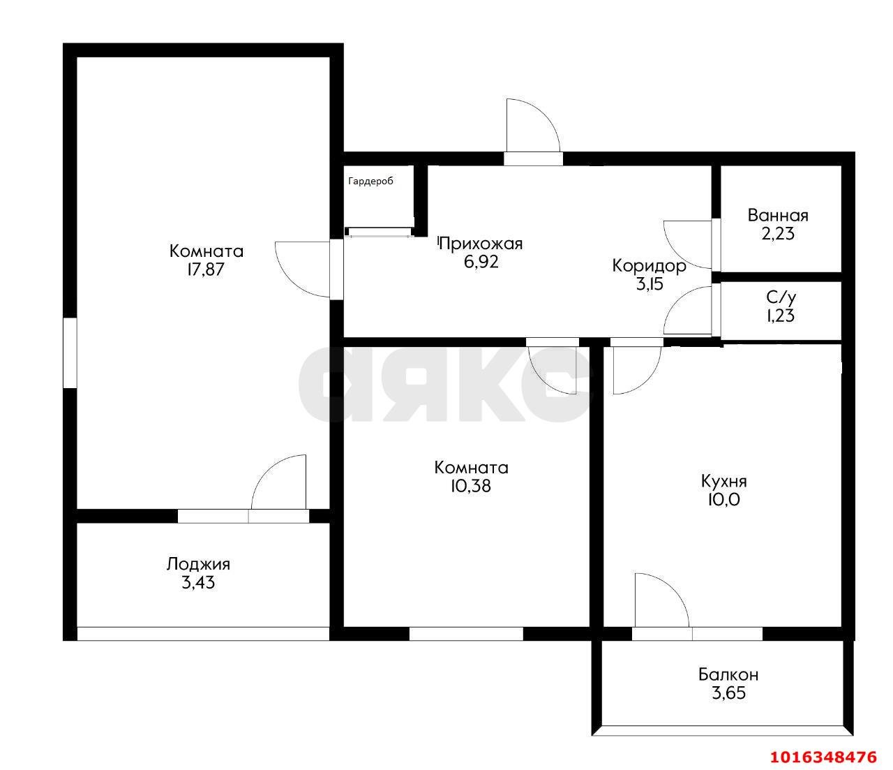 Фото №9: 2-комнатная квартира 65 м² - Краснодар, Прикубанский внутригородской округ, Московский, мкр. Завод Измерительных Приборов, ул. Зиповская, 41
