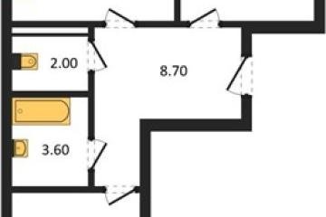 Фото №1: 2-комнатная квартира 63 м² - Берёзовый, мкр. жилой комплекс Нова Вита, ул. имени А.Н. Лодыгина, 6лит8
