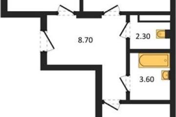 Фото №1: 2-комнатная квартира 64 м² - Берёзовый, мкр. жилой комплекс Нова Вита, ул. имени А.Н. Лодыгина, 6лит11