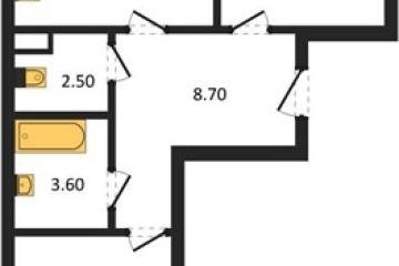 Фото №1: 2-комнатная квартира 64 м² - Берёзовый, мкр. жилой комплекс Нова Вита, ул. имени А.Н. Лодыгина, 6лит8