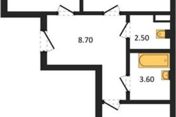 Фото №1: 2-комнатная квартира 64 м² - Берёзовый, мкр. жилой комплекс Нова Вита, ул. имени А.Н. Лодыгина, 6лит8