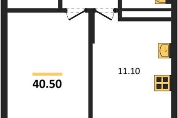 Фото №1: 1-комнатная квартира 40 м² - Берёзовый, мкр. жилой комплекс Нова Вита, ул. имени А.Н. Лодыгина, 6лит12