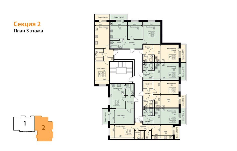 Фото №8: 1-комнатная квартира 41 м² - Берёзовый, Прикубанский внутригородской округ, Прогресс, жилой комплекс Прогресс, мкр. жилой комплекс Нова Вита, ул. имени А.Н. Лодыгина, 6лит11