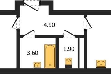 Фото №1: 1-комнатная квартира 41 м² - Берёзовый, мкр. жилой комплекс Нова Вита, ул. имени А.Н. Лодыгина, 6лит11