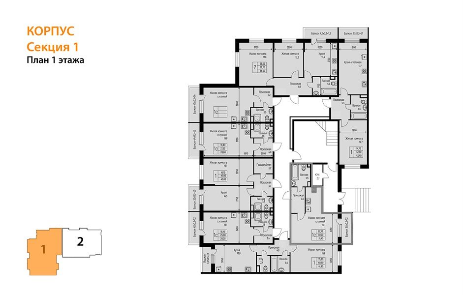 Фото №8: 2-комнатная квартира 58 м² - Берёзовый, Прикубанский внутригородской округ, Прогресс, жилой комплекс Прогресс, мкр. жилой комплекс Нова Вита, ул. имени А.Н. Лодыгина, 6лит12