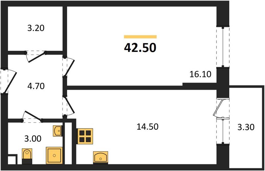 Фото №1: 1-комнатная квартира 42 м² - Берёзовый, Прикубанский внутригородской округ, Прогресс, жилой комплекс Прогресс, мкр. жилой комплекс Нова Вита, ул. имени А.Н. Лодыгина, 6лит11