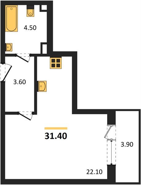 Фото №1: Студия 31 м² - Берёзовый, Прикубанский внутригородской округ, Прогресс, жилой комплекс Прогресс, мкр. жилой комплекс Нова Вита, ул. имени А.Н. Лодыгина, 6лит12