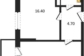 Фото №1: 1-комнатная квартира 42 м² - Берёзовый, мкр. жилой комплекс Нова Вита, ул. имени А.Н. Лодыгина, 6лит11