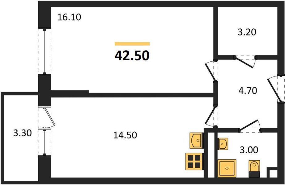 Фото №1: 1-комнатная квартира 42 м² - Берёзовый, Прикубанский внутригородской округ, Прогресс, жилой комплекс Прогресс, мкр. жилой комплекс Нова Вита, ул. имени А.Н. Лодыгина, 6лит12