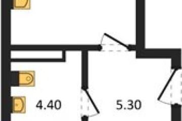 Фото №1: 1-комнатная квартира 43 м² - Берёзовый, мкр. жилой комплекс Нова Вита, ул. имени А.Н. Лодыгина, 6лит11