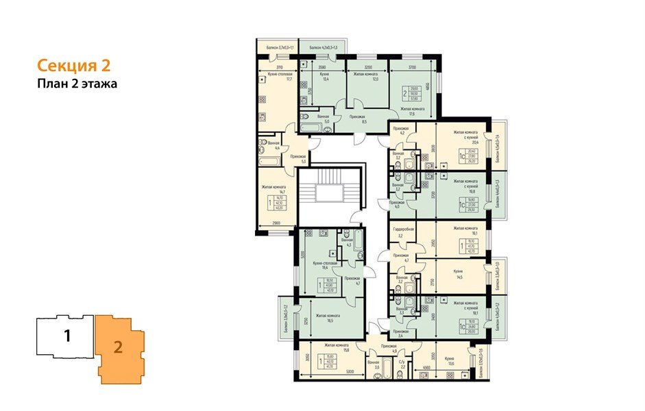 Фото №8: 2-комнатная квартира 57 м² - Берёзовый, Прикубанский внутригородской округ, Прогресс, жилой комплекс Прогресс, мкр. жилой комплекс Нова Вита, ул. имени А.Н. Лодыгина, 6лит11