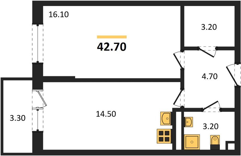 Фото №1: 1-комнатная квартира 42 м² - Берёзовый, Прикубанский внутригородской округ, Прогресс, жилой комплекс Прогресс, мкр. жилой комплекс Нова Вита, ул. имени А.Н. Лодыгина, 6лит12